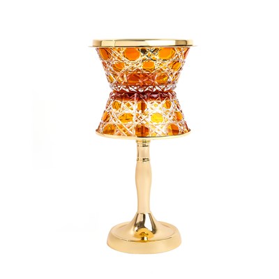 Show details for Crystal With Feet Yellow Gold Burner Picture of Crystal With Feet Yellow Gold Burner